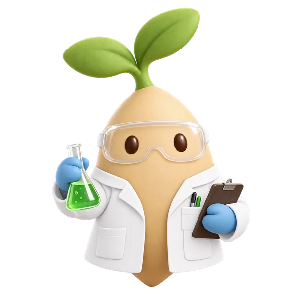 Semilla OPO3 como científica con material de laboratorio
