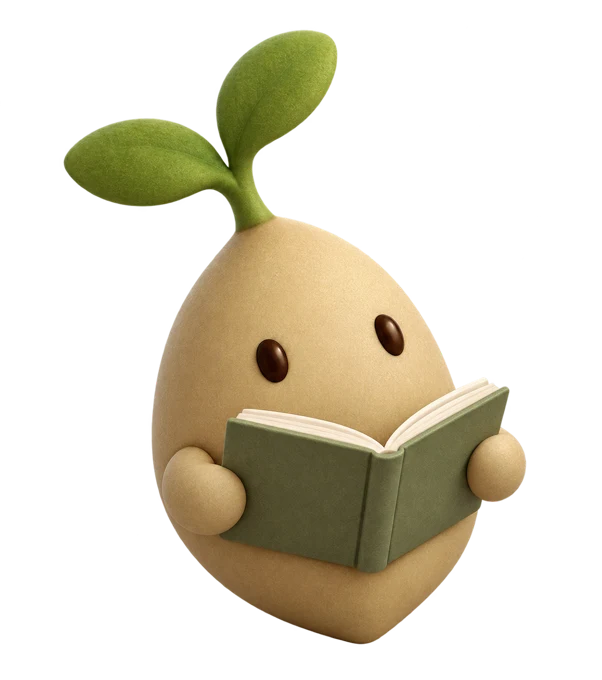 La semilla de OPO3 leyendo un libro